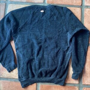 ALO Yoga Charcoal Crewneck Sweatshirt Sweater with Zipper Pockets